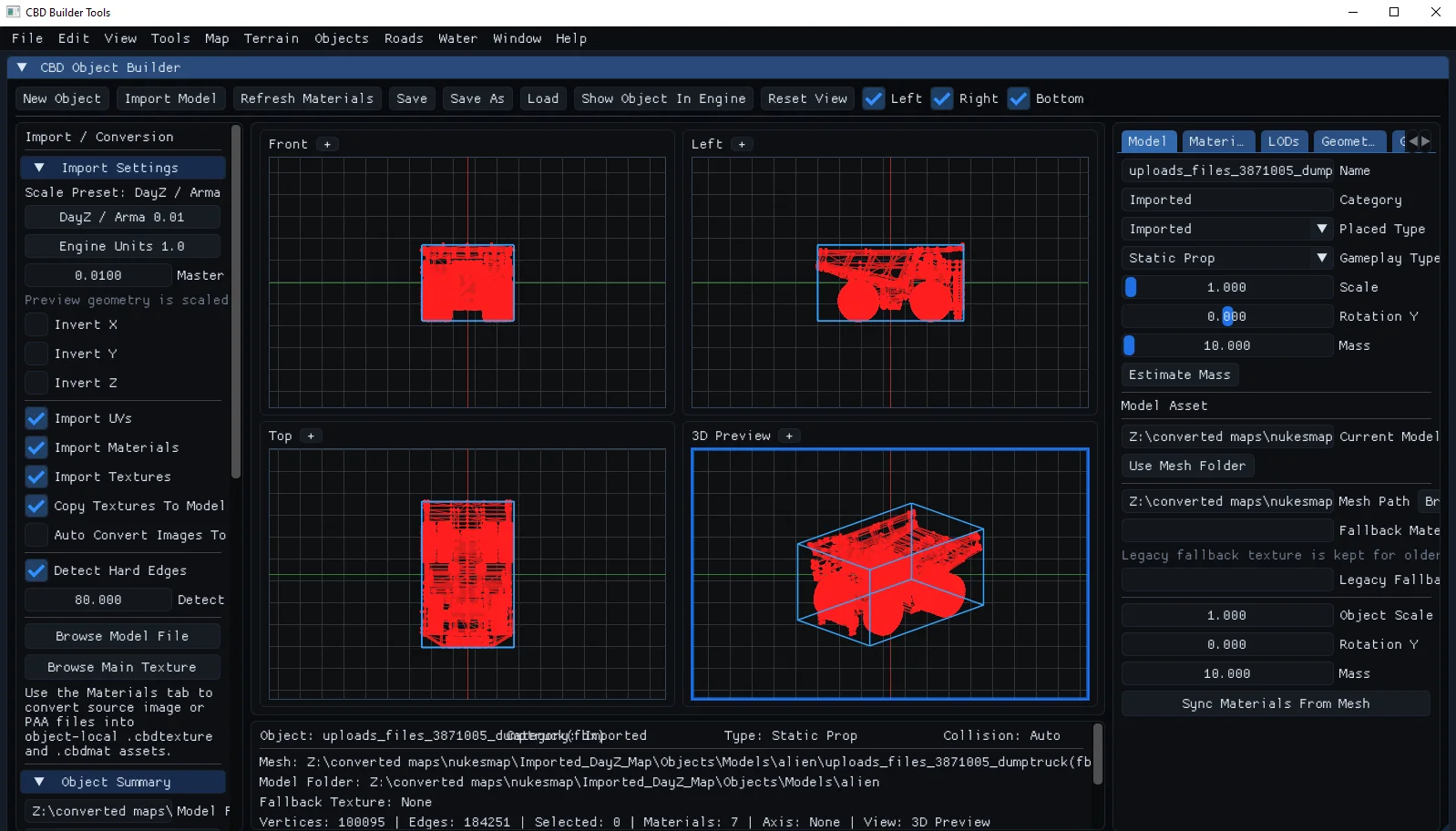 CB Dev object builder interface